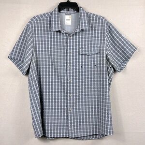 Solaris Outdoors Vented Fishing Outdoor Shirt Short Sleeve Mens Size XXL‎ Blue